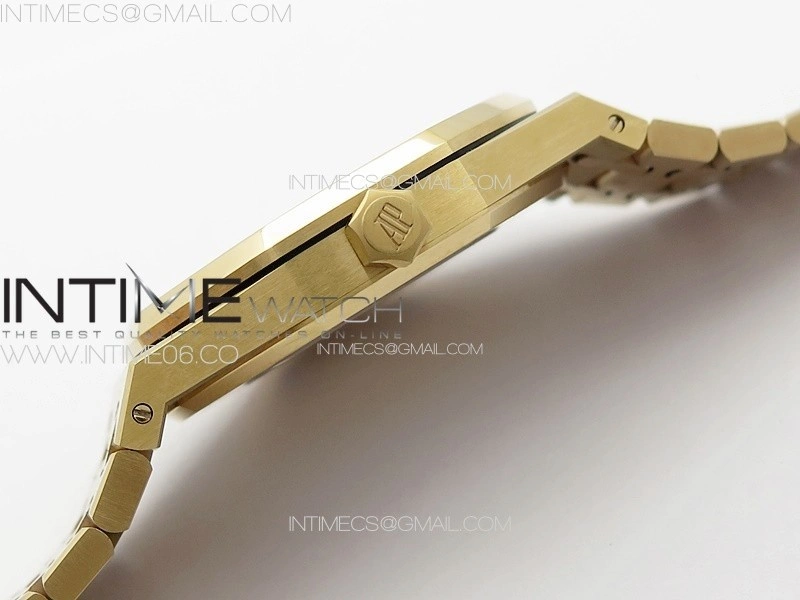 Royal Oak 41mm 15400 RG ZF 1:1 Best Edition White Textured Dial on SS Bracelet V2 SA3120 Super Clone