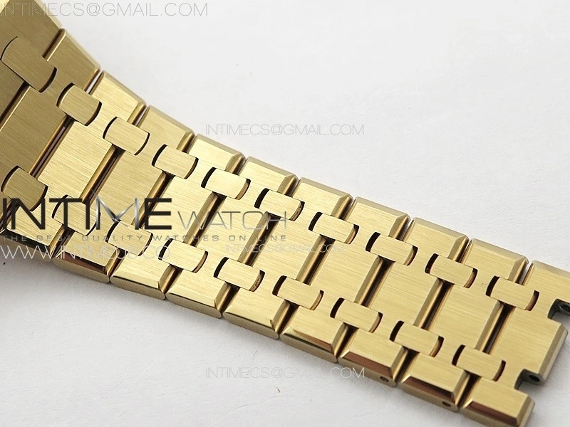 Royal Oak 41mm 15400 RG ZF 1:1 Best Edition White Textured Dial on SS Bracelet V2 SA3120 Super Clone