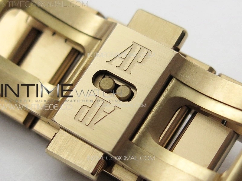 Royal Oak 41mm 15400 RG ZF 1:1 Best Edition White Textured Dial on SS Bracelet V2 SA3120 Super Clone
