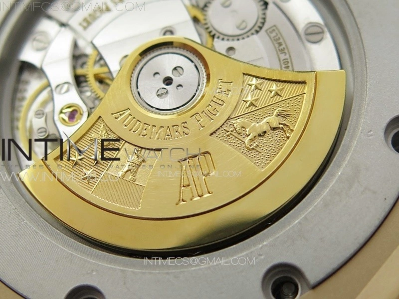 Royal Oak 41mm 15400 RG ZF 1:1 Best Edition White Textured Dial on SS Bracelet V2 SA3120 Super Clone