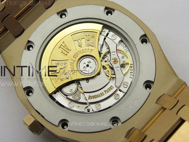Royal Oak 41mm 15400 RG ZF 1:1 Best Edition White Textured Dial on SS Bracelet V2 SA3120 Super Clone