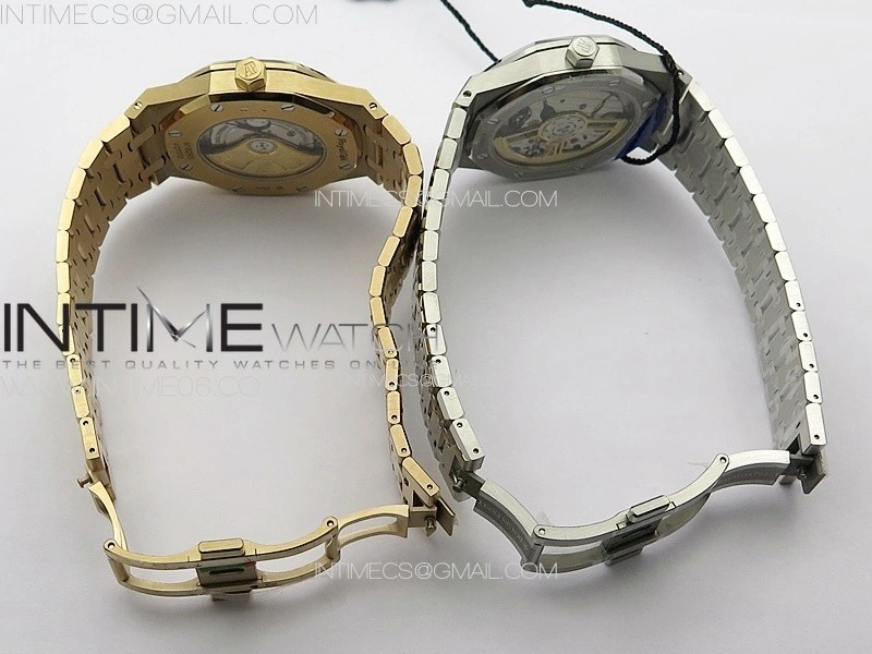 Royal Oak 41mm 15400 RG ZF 1:1 Best Edition White Textured Dial on SS Bracelet V2 SA3120 Super Clone