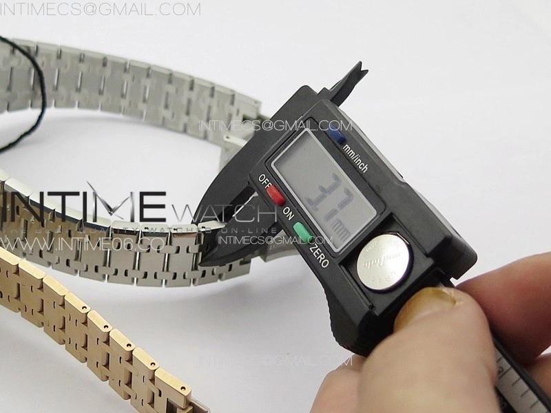 Royal Oak 41mm 15400 RG ZF 1:1 Best Edition White Textured Dial on SS Bracelet V2 SA3120 Super Clone