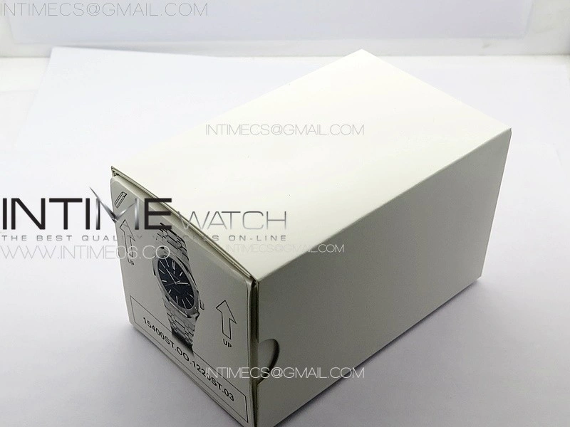 Royal Oak 41mm 15400 SS APSF 1:1 Best Edition Blue Textured Dial on SS Bracelet A3120 Super Clone V3