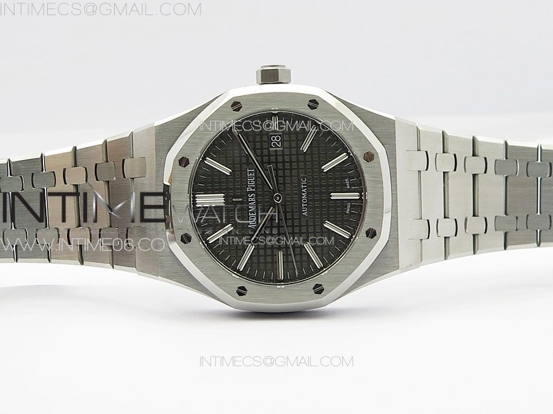 Royal Oak 41mm 15400 SS APSF 1:1 Best Edition Gray Textured Dial on SS Bracelet A3120 Super Clone V3
