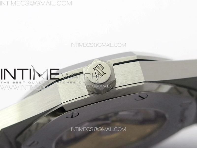 Royal Oak 41mm 15400 SS APSF 1:1 Best Edition Gray Textured Dial on SS Bracelet A3120 Super Clone V3