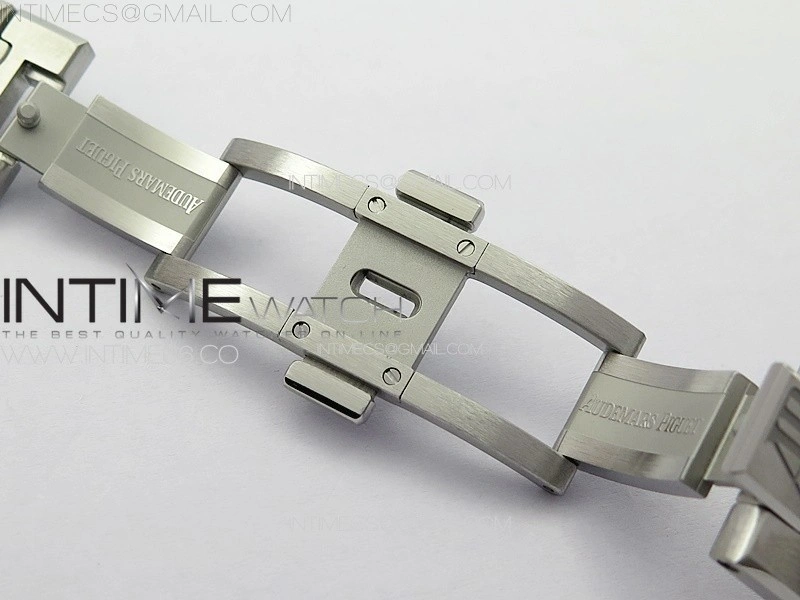 Royal Oak 41mm 15400 SS APSF 1:1 Best Edition Gray Textured Dial on SS Bracelet A3120 Super Clone V3