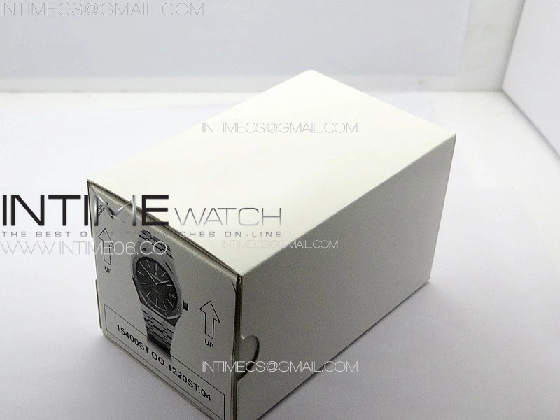 Royal Oak 41mm 15400 SS APSF 1:1 Best Edition Gray Textured Dial on SS Bracelet A3120 Super Clone V3