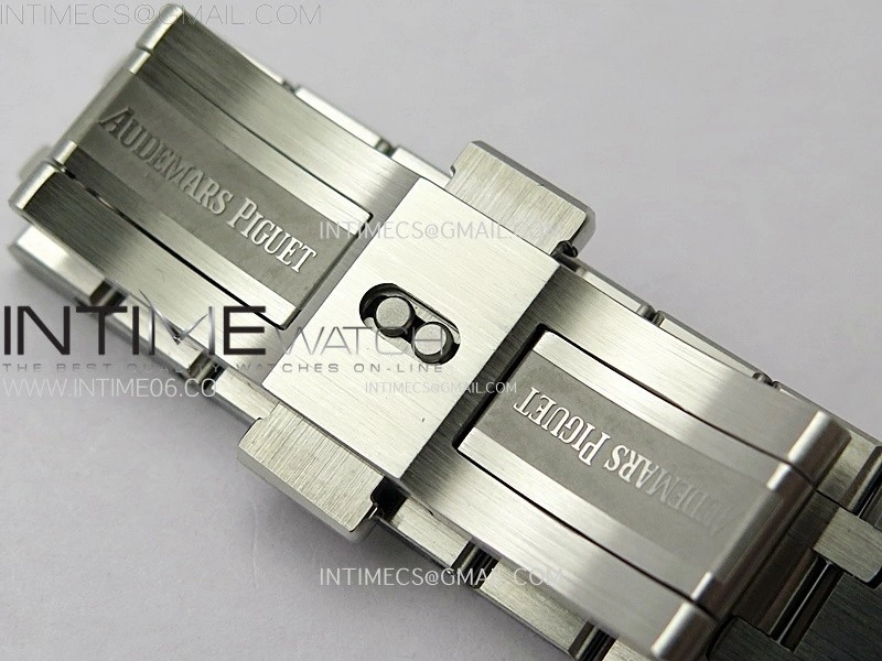 Royal Oak 37mm 15450 SS APSF 1:1 Best Edition Silver Textured Dial on SS Bracelet SA3120 Super Clone