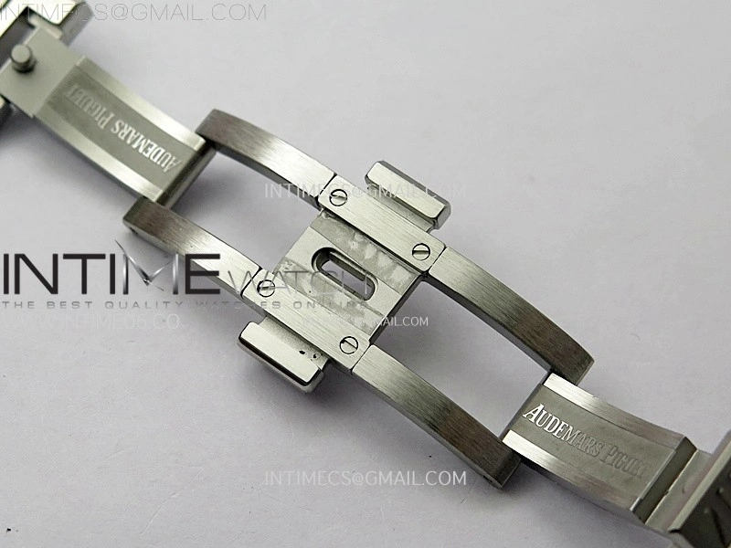 Royal Oak 37mm 15450 SS APSF 1:1 Best Edition Silver Textured Dial on SS Bracelet SA3120 Super Clone