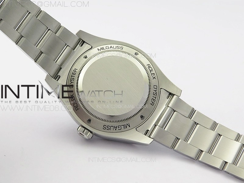 Milgauss 116400 GV Real Green Sapphire SS APSF 1:1 Best Edition Blue Dial on SS Bracelet A2824