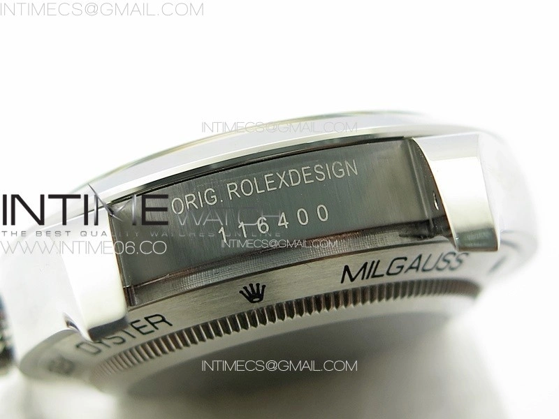 Milgauss 116400 GV Real Green Sapphire SS APSF 1:1 Best Edition Blue Dial on SS Bracelet A2824