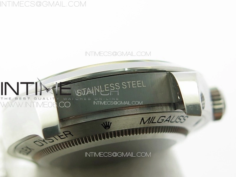 Milgauss 116400 GV Real Green Sapphire SS APSF 1:1 Best Edition Blue Dial on SS Bracelet A2824
