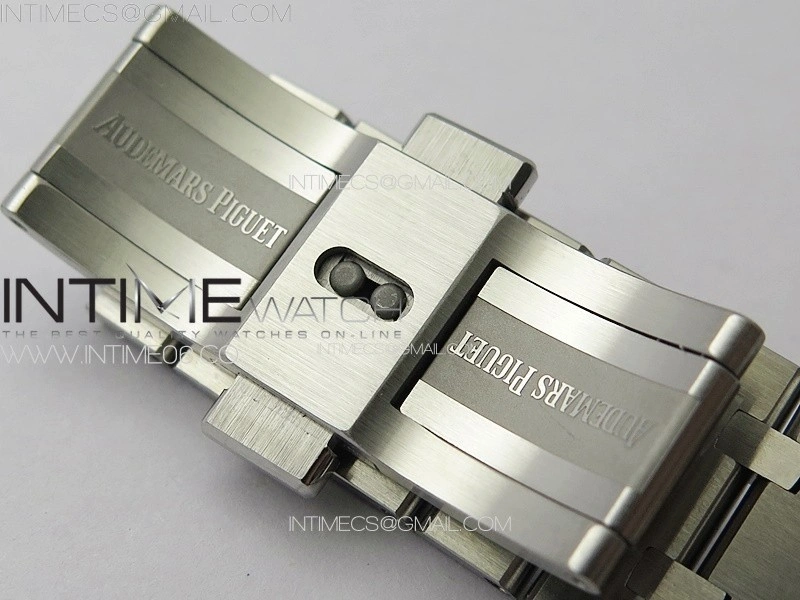 Royal Oak 41mm 15500 SS ZF 1:1 Best Edition Black Textured Dial on SS Bracelet A4302 Super Clone V3