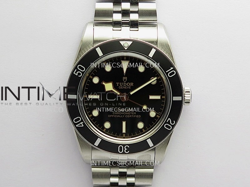 Heritage Black Bay M79000N 37mm SS ZF 1:1 Best Edition Black Dial Black Bezel On Jubilee Bracelet A2824