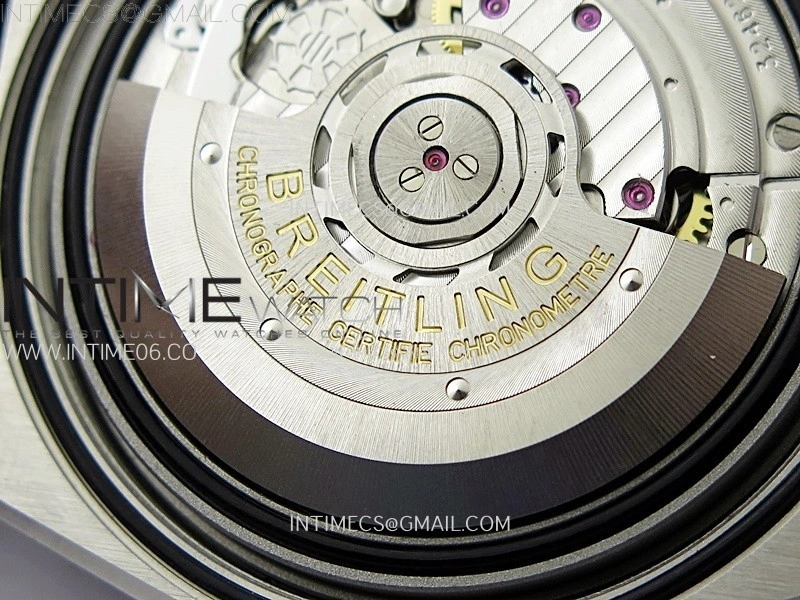 Chronomat B01 44mm SS BLSF 1:1 Best Edition Green Dial on Black Rubber Strap A7750 to Cal.01