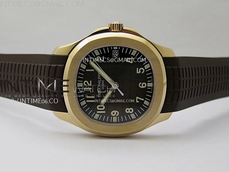 Aquanaut Jumbo 5167R-001 RG PPF 1:1 Best Edition Brown Dial on Brown Rubber Strap Super Clone 26-330 V2