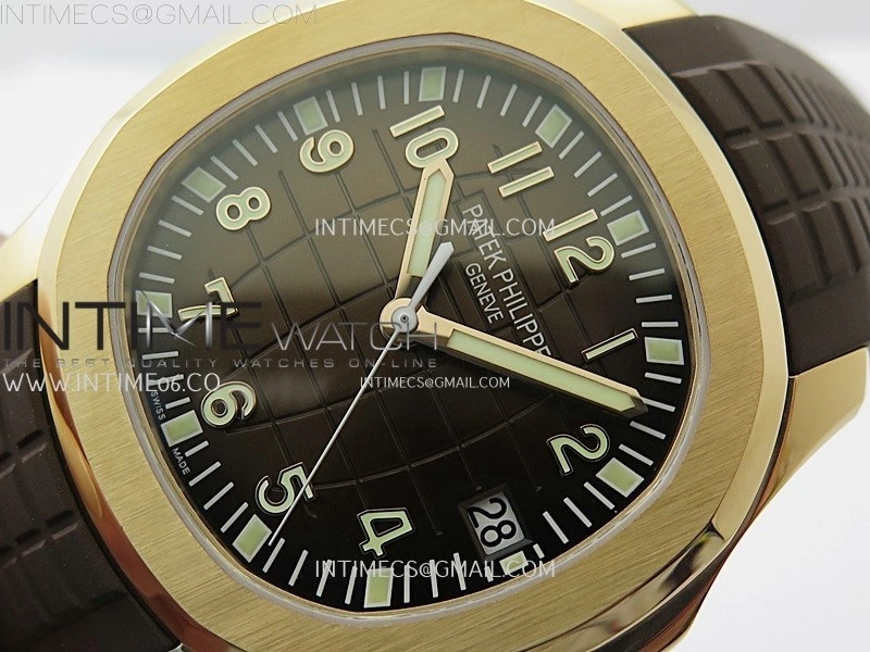 Aquanaut Jumbo 5167R-001 RG PPF 1:1 Best Edition Brown Dial on Brown Rubber Strap Super Clone 26-330 V2