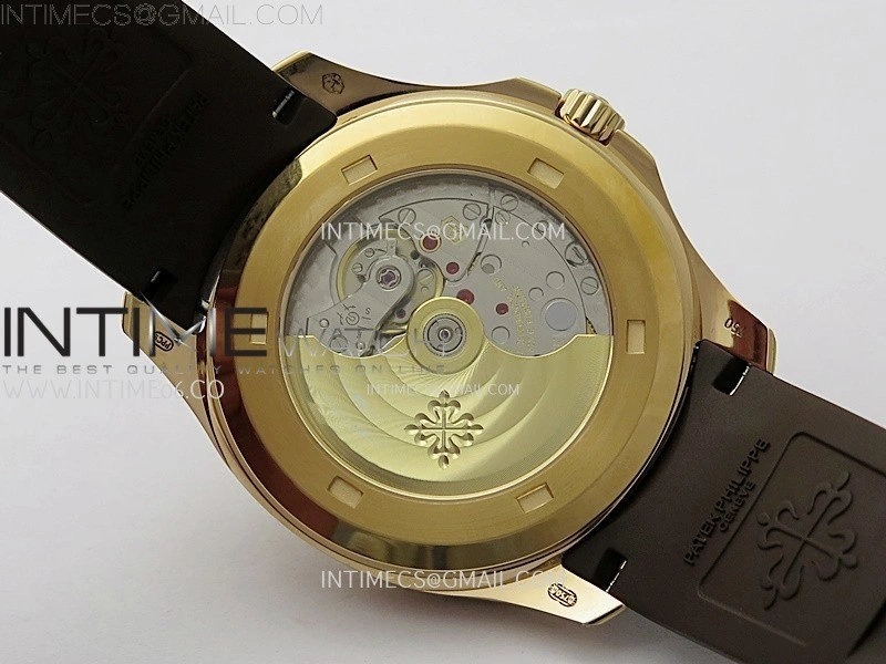 Aquanaut Jumbo 5167R-001 RG PPF 1:1 Best Edition Brown Dial on Brown Rubber Strap Super Clone 26-330 V2