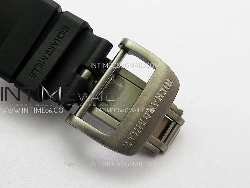 RM67-01 Real Titanium 1:1 Best Edition Skeleton Dial On Black Rubber Strap CRMA7 Clone
