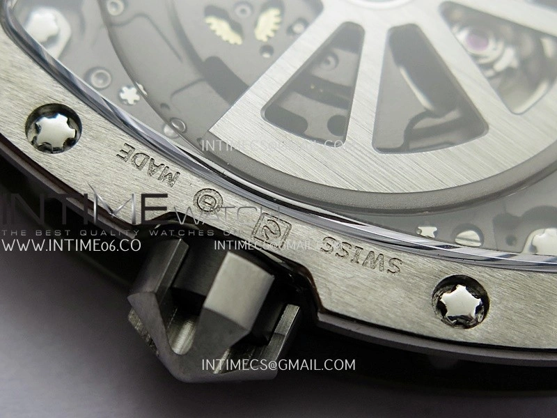 RM67-01 Real Titanium 1:1 Best Edition Skeleton Dial On Black Rubber Strap CRMA7 Clone