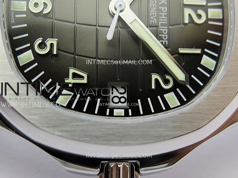 Aquanaut Jumbo 5167A-001 SS PPF 1:1 Best Edition Black Dial on Black Rubber Strap Super Clone 26-330 V2