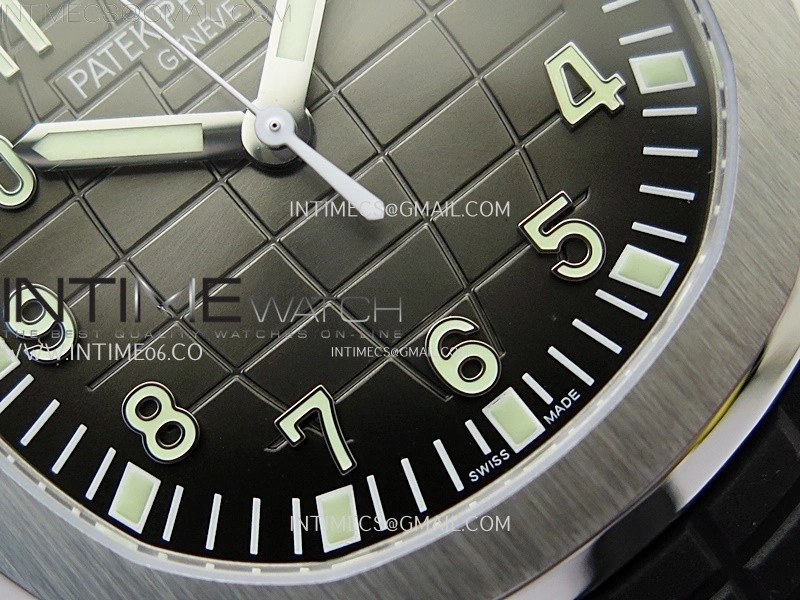 Aquanaut Jumbo 5167A-001 SS PPF 1:1 Best Edition Black Dial on Black Rubber Strap Super Clone 26-330 V2