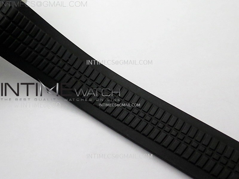 Aquanaut Jumbo 5167A-001 SS PPF 1:1 Best Edition Black Dial on Black Rubber Strap Super Clone 26-330 V2