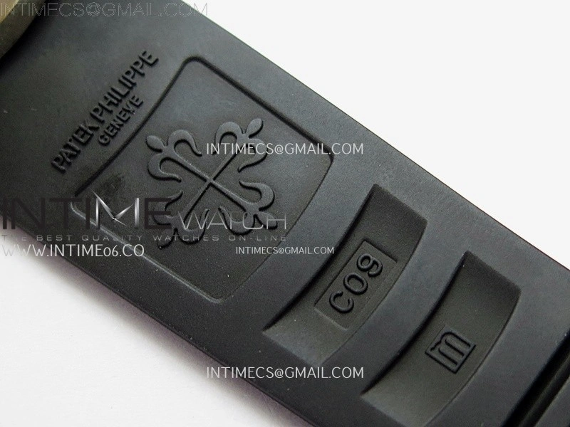 Aquanaut Jumbo 5167A-001 SS PPF 1:1 Best Edition Black Dial on Black Rubber Strap Super Clone 26-330 V2