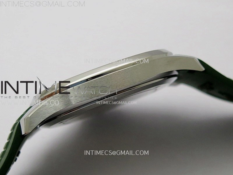 Aquanaut Jumbo 5168G-001 SS PPF 1:1 Best Edition Green Dial on Green Rubber Strap Super Clone 26-330 V2