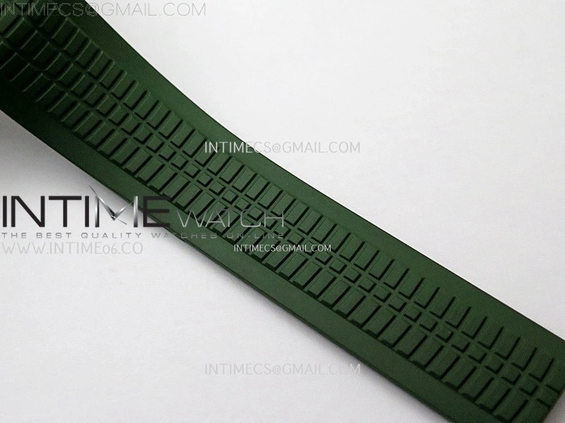 Aquanaut Jumbo 5168G-001 SS PPF 1:1 Best Edition Green Dial on Green Rubber Strap Super Clone 26-330 V2