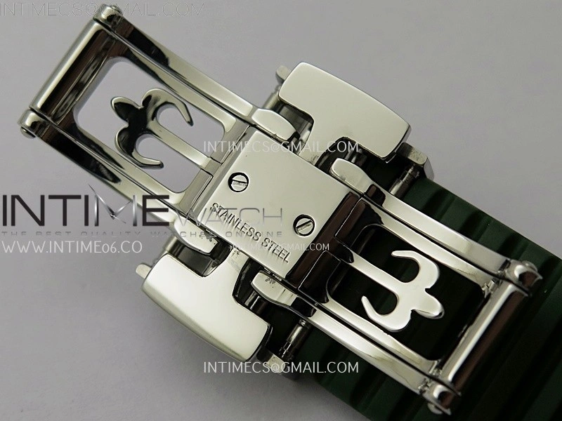 Aquanaut Jumbo 5168G-001 SS PPF 1:1 Best Edition Green Dial on Green Rubber Strap Super Clone 26-330 V2