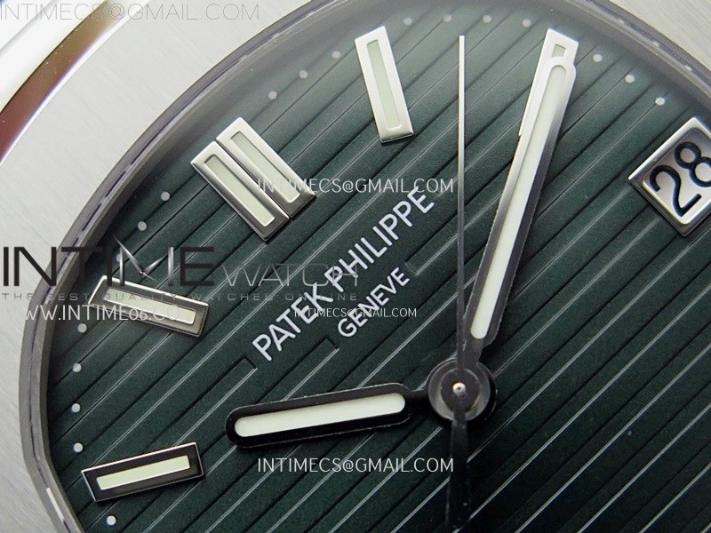 Nautilus 5711 1A-014 PPF 1:1 Best Edition Green Textured Dial on SS Bracelet Super Clone 26-330 V5