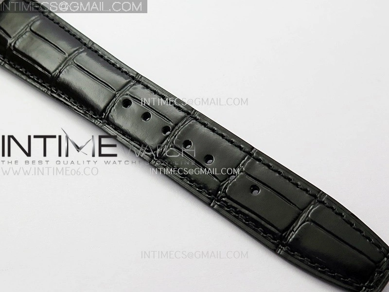 Portuguese Real PR IW501701 SS APSF 1:1 Best Edition Cream Dial RG Marker On Black Leather Strap A52010