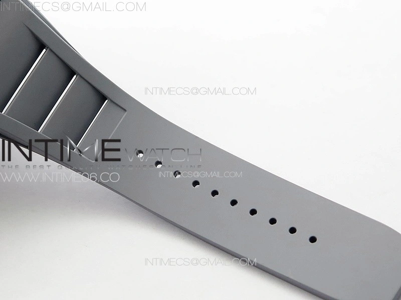 RM035-02 Forged Carbon Case KUF Best Edition Red Crown on Gray Rubber Strap MIYOTA8215
