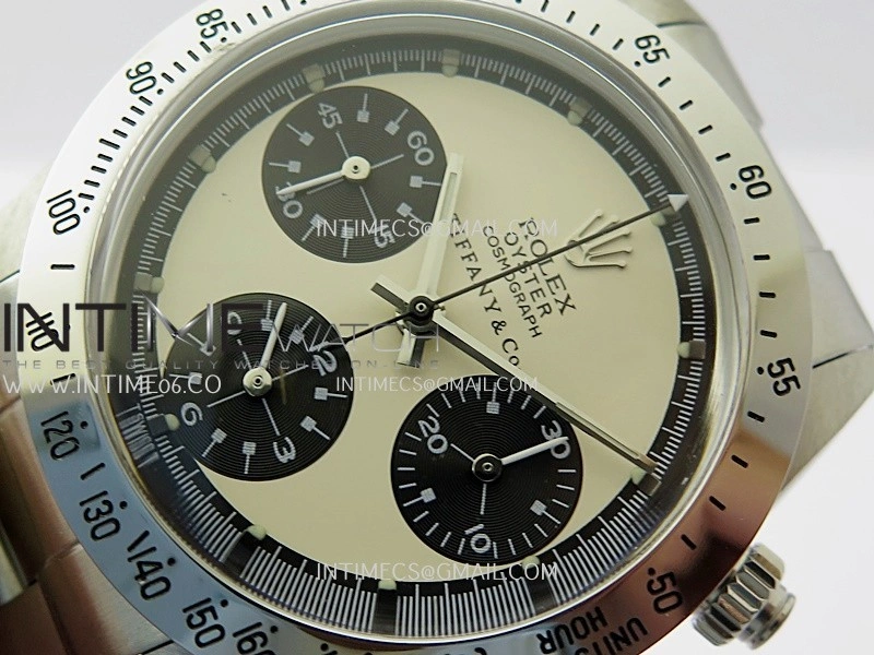 Daytona 6263 Style02 Tiffany SS B12 Best Edition Cream Dial Black Subdials On SS Bracelet Venus 75
