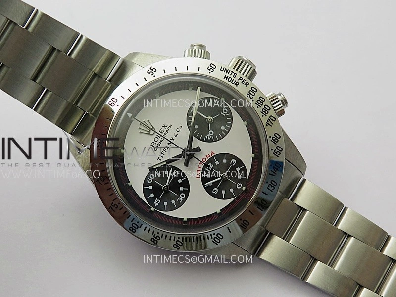 Daytona 6263 Style02 Tiffany SS B12 Best Edition White Dial Black Subdials On SS Bracelet Venus 75