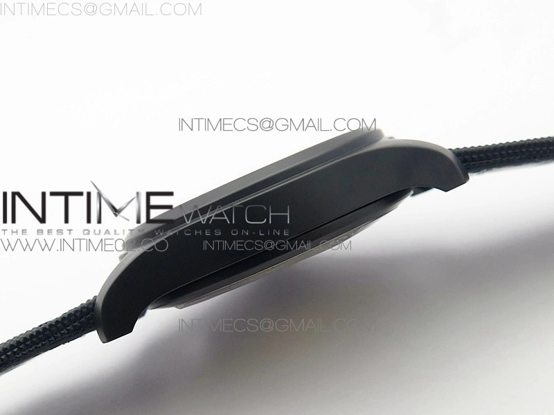 Big Pilot Real PR IW502001 Real Ceramic AZF 1:1 Best Edition Black Dial on Black Calfskin Strap A51111