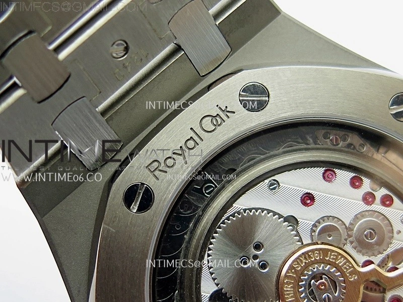 Royal Oak 15202IP 39mm Titanium ZF 1:1 Best Edition Blue Textured Dial on SS Bracelet A2121 V2