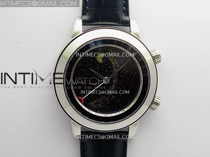 Grand Complications 6102P SS PPF 1:1 Best Edition Blue Dial On Blue Leather Strap Super Clone Asian 240