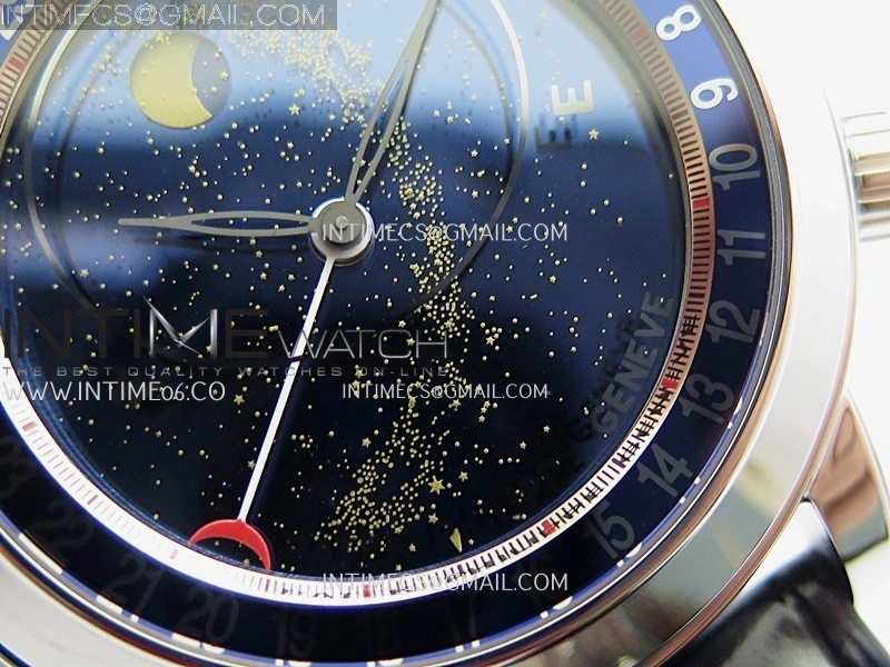 Grand Complications 6102P SS PPF 1:1 Best Edition Blue Dial On Blue Leather Strap Super Clone Asian 240