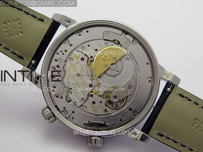 Grand Complications 6102P SS PPF 1:1 Best Edition Blue Dial On Blue Leather Strap Super Clone Asian 240