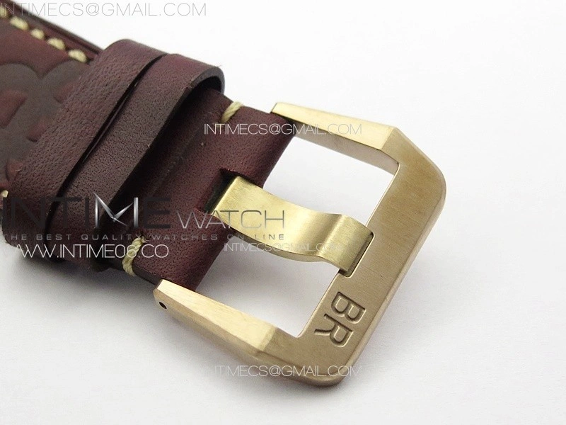 BR 03-92 Diver Bronze B12 1:1 Best Edition Red Dial on Red Leather Strap MIYOTA 9015