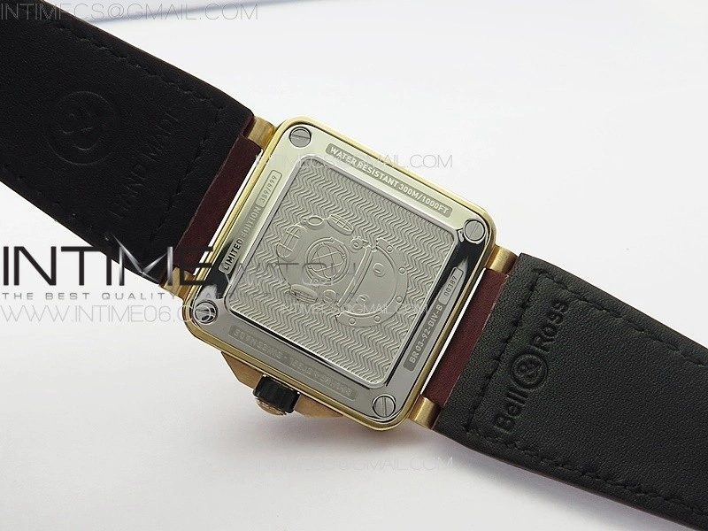 BR 03-92 Diver Bronze B12 1:1 Best Edition Red Dial on Red Leather Strap MIYOTA 9015