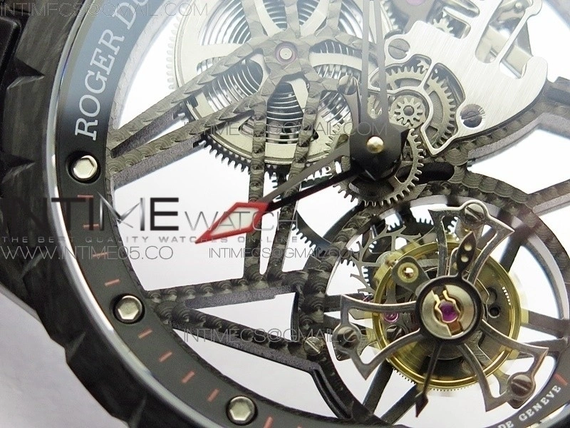 Excalibur Rddbex0393 FC BBR Best Edition Skeleton Dial on Black Rubber Strap A2136 Tourbillon V4