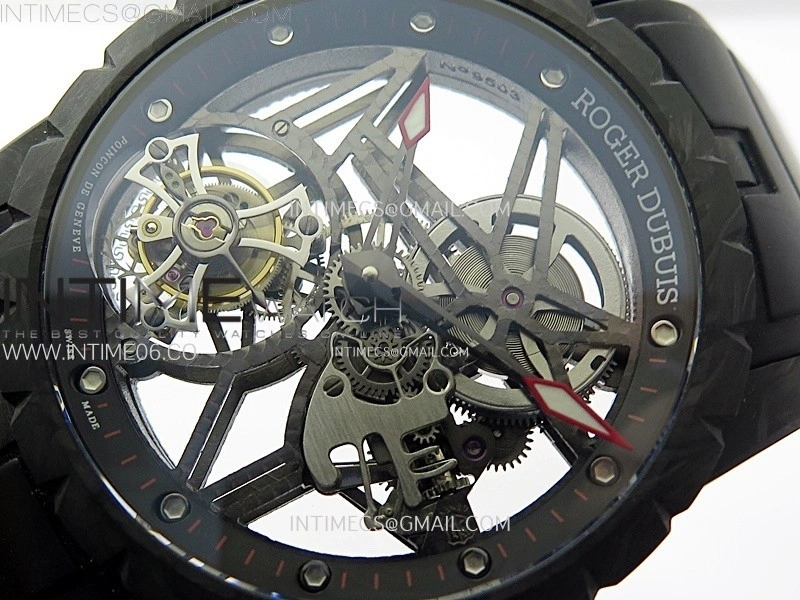 Excalibur Rddbex0393 FC BBR Best Edition Skeleton Dial on Black Rubber Strap A2136 Tourbillon V4