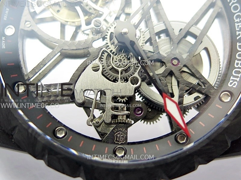 Excalibur Rddbex0393 FC BBR Best Edition Skeleton Dial on Black Rubber Strap A2136 Tourbillon V4