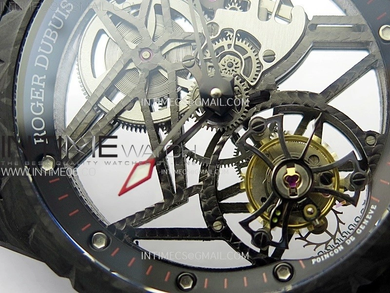 Excalibur Rddbex0393 FC BBR Best Edition Skeleton Dial on Black Rubber Strap A2136 Tourbillon V4