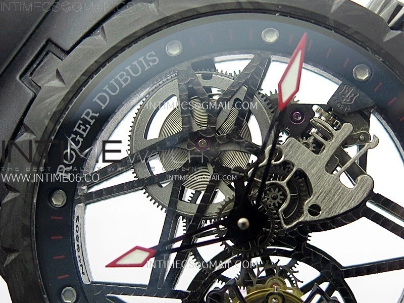 Excalibur Rddbex0393 FC BBR Best Edition Skeleton Dial on Black Rubber Strap A2136 Tourbillon V4