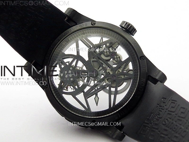 Excalibur Rddbex0393 FC BBR Best Edition Skeleton Dial on Black Rubber Strap A2136 Tourbillon V4